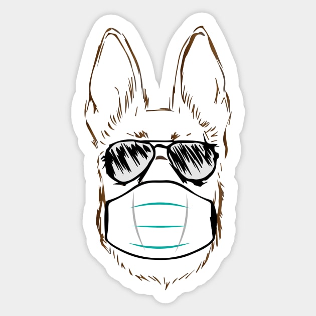 Undercover GSD in 2020 Sticker by mvommen